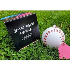 Pink Gender Reveal Baseballs for Baby Girl